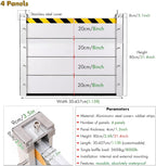 Heavy Duty Flood Prevention Barriers Shop House Patio Doors Flood Barriers - Reusable Detachable Flood Protection Aluminum Shield for Carport Garden Gates Parking Lots, Wide 350 330 320 300 290 270 26