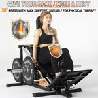 Mikolo Leg Press Hack Squat Machine, 30-Degree Compact Leg Press Machine for Home Gym, Hack Squat Machine with Removable Shoulder Pad, Lower Body Workout Equipment ( Combo Machine)