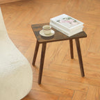 AWASEN Side Table, Small Wood End Table Living Room, Mini Bed Side Table Modern Accent Nightstand with Solid Wood for Bedroom Office Small Spaces, Rustic Brown