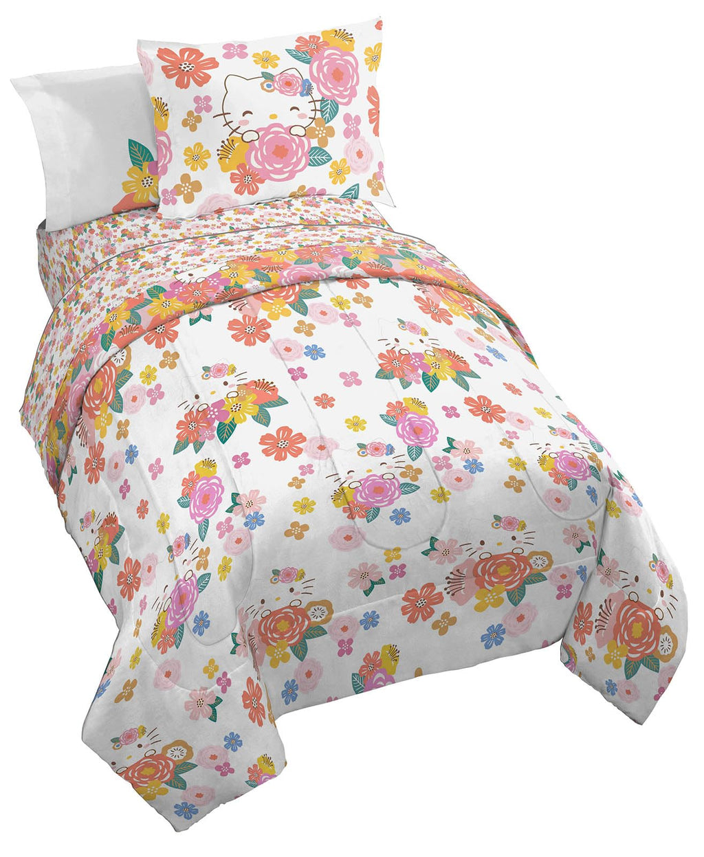 Jay Franco Minecraft Creeper Twin Comforter Set - 5 Piece Bedding Includes Sheet Set & Pillow Covers - Super Soft Gren & Gray Bedding