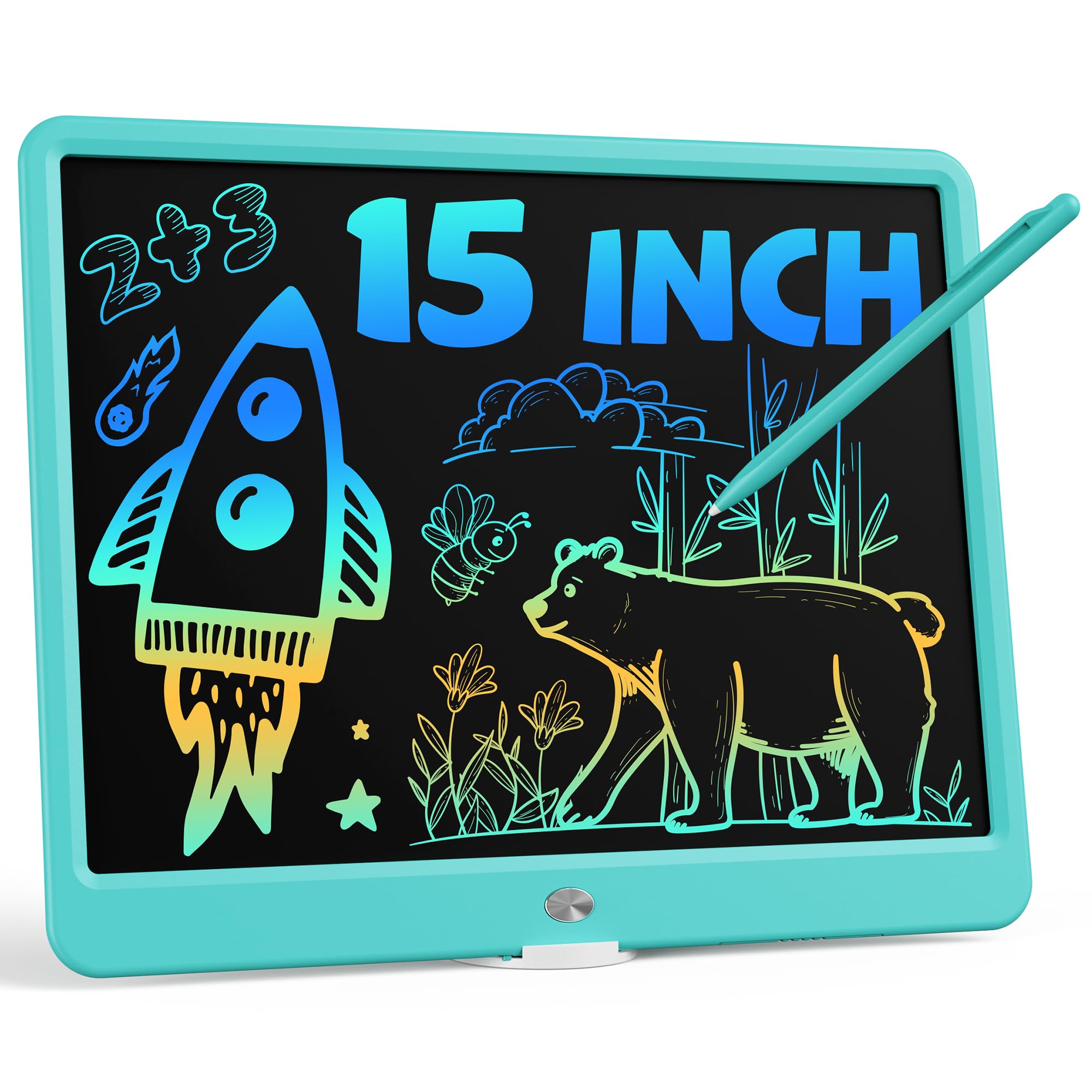 Bravokids Toys for 3-6 Years Old Girls Boys, LCD Writing Tablet 10 Inch Doodle Board, Electronic Drawing Pads, Educational Birthday Gift for 3 4 5 6 7 8 Years Old Kids Toddler (Blue)