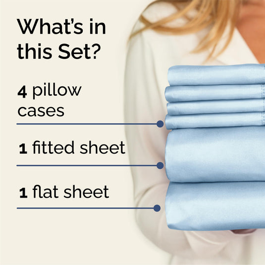 King 6 Piece Sheet Set - Breathable & Cooling Bed Sheets - Hotel Luxury Bed Sheets for Women, Men, Kids & Teens - Comfy Bedding with Deep Pockets & Easy Fit - Soft and Wrinkle Free - King White Sheets