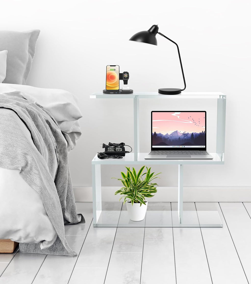 Arteriors Acrylic Coffee Table for Living Room - Clear Furniture End Table