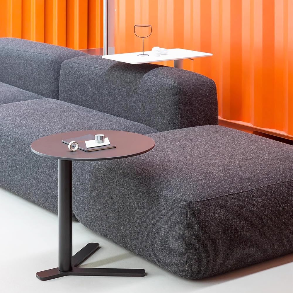 C Shaped Side Table End Coffee Tables, Unique Aesthetics Minimalist Accent Tables, Multifunction Round Metal Side Tables for Living Room Bedroom Sofa Balcony Couch Patio Yard Garden Indoor & Outdoor