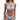 Fanuerg Women's Ribbed Bikini Sets Scoop Neck Cheeky Swimsuit Textured Two Piece Bathing Suit Light Blue XS