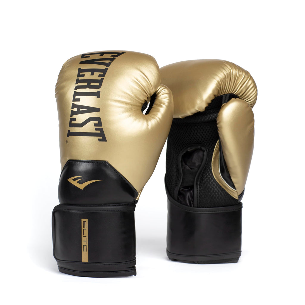 Everlast Elite 2 Boxing Gloves, Pro Training Gloves for Men and Women, Secure Fit Hook and Loop Closure & Ventilation, Heavy Bag & Speedbag Training.