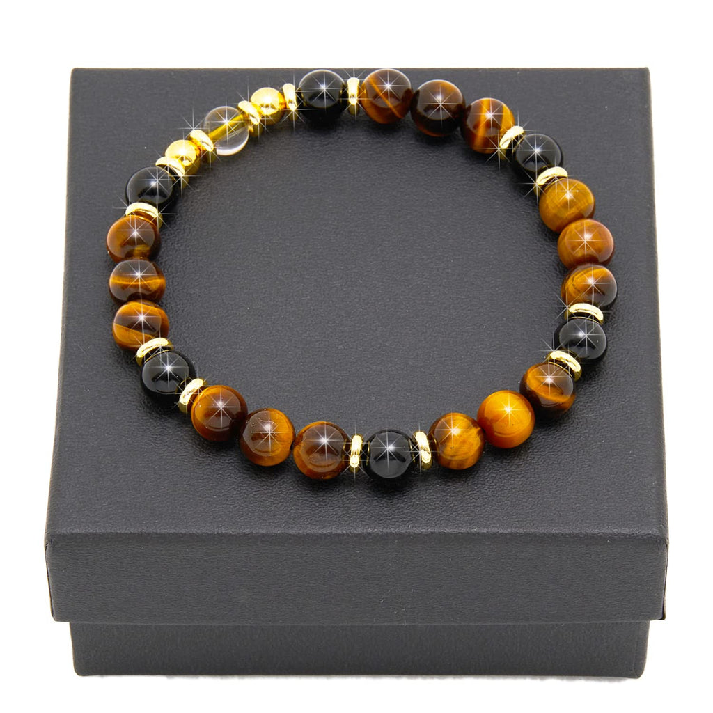 Lava Rock Protection Handmade Bracelets For Men Women Attract Wealth Chakra Feng Shui Stretchy Beaded Bracelets Lucky Anxiety Bracelets For Women (lava)