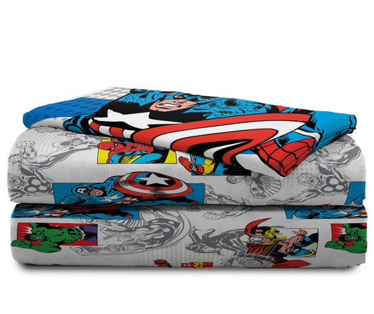 Jay Franco Marvel Spidey and His Amazing Friends Team Spidey Twin Size Sheet Set - 3 Piece Set Super Soft and Cozy Kid’s Bedding - Fade Resistant Microfiber Sheets (Official Marvel Product)