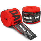 Meister Adult 180" Semi-Elastic Hand Wraps for MMA & Boxing (Pair)