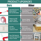 Xbaiyanr 10 Ft x 1.3'' Peel and Stick Wall Molding Trim,Chair Rail Wainscoting Panel,Self-Adhesive Flexible Molding Trim for Home Decoration & Wall Protection(White)