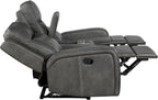 Coaster Home Furnishings Raelynn 2-Piece Upholstered Motion Reclining Sofa Set Grey