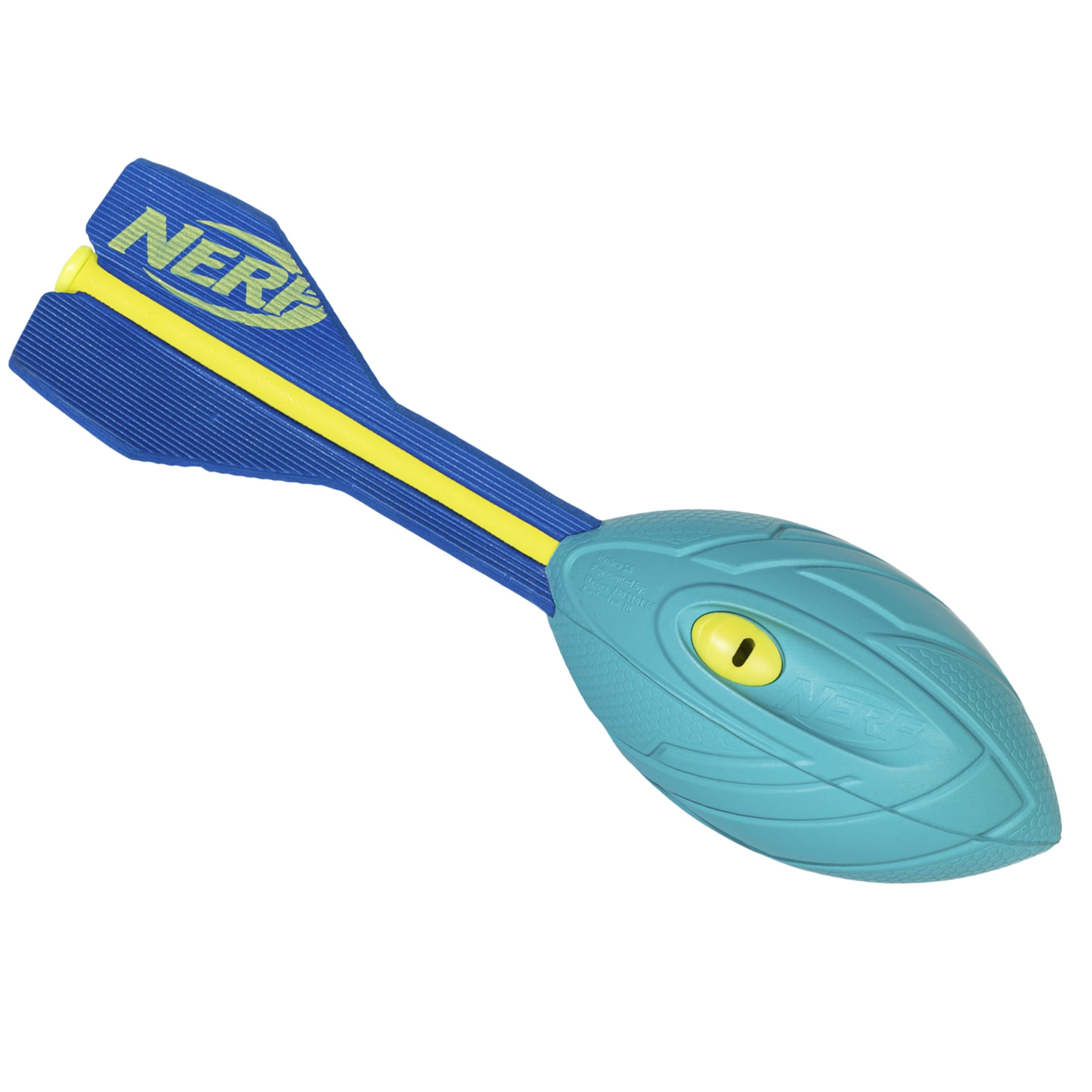 Nerf Vortex Aero Howler Foam Ball – Classic Long-Distance Football - Flight-Optimizing Tail - Hand Grip – Indoor and Outdoor Fun (Blue)