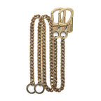 Ahiller Biker Wallet Chain, Heavy Duty Pocket Chain with Round Clasp, Men Chains for Keys, Jeans, Pants, Purse and Handbag (T-Brass-2PCS)