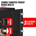 ToruKeep Cassaforte Ignifuga da 2,4 Cub per Documenti Domestici, Cassaforti per Casa Ignifughe e Impermeabili con Serratura a Combinazione Digitale, Cassaforte Ignifuga con Ripiano Rimovibile, Luce Sensore