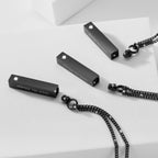 3 Pack Urn Necklace for Ashes Memorial Cremation Jewelry for Ashes, CZ Bar Urn Locket for Ashes Stainless Steel Urns Pendant Keepsake Jewelry with Words: With Me Always & Funnel Kit & Bag