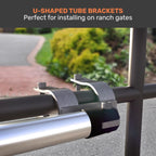 TMT Terrier 200 Single Automatic Gate Openers Up to 8ft and 550lb Medium Duty Swing Gate, Gate Openers with Remote Complete Kit, Electric Gate Opener for Driveway with Powerful Motor (APP Compatible)