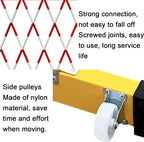 Expandable Metal Barricade, Mobile Parking Barrier Retractable Traffic Fence, Expandable Security Gate for Outdoor Road Garage,Rosso-1.2x8m