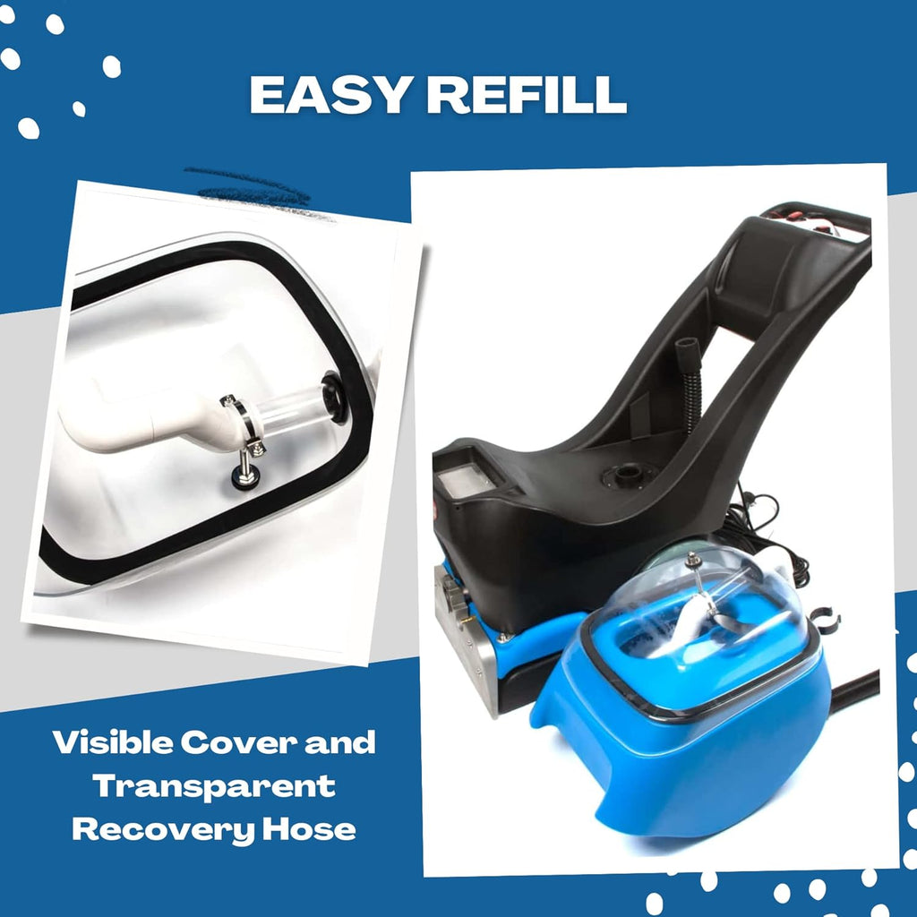 SM350 Commercial Carpet Extractor & Spotter Machine, 13.8" Cleaning Width, 160 PSI, 10.5-gal Water Tank, 8-gal Sewage Tank, 49 Ft Power Cord, with Upholstery Tool