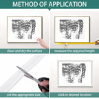 Xbaiyanr 10 Ft x 1.3'' Peel and Stick Wall Molding Trim,Chair Rail Wainscoting Panel,Self-Adhesive Flexible Molding Trim for Home Decoration & Wall Protection(White)