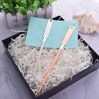 WXJ13 بسته 2 عددی بازکننده نامه‌ها از جنس استیل ضدزنگ سبک وزن، برش‌دهنده پاکت دستی، نقره‌ای و رزگلد