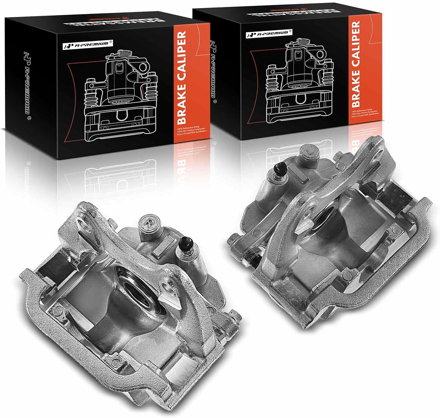 A-Premium Disc Brake Caliper Assembly with Bracket Compatible with Select Cadillac, Chevy and GMC Models - Escalade, Avalanche, Silverado 1500, Suburban 1500, Tahoe, Sierra 1500 and more - Rear Side