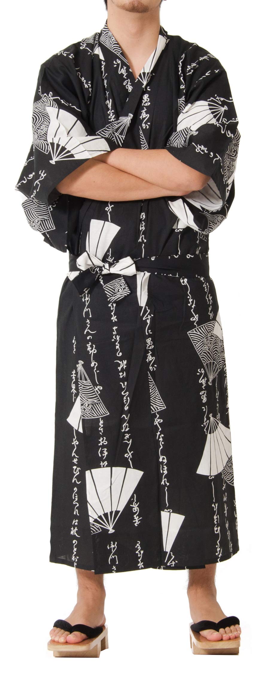 Dita Tokyoin Traditional Made In Japan Cotton Yukata Robe (Japanese Pajama Kimono) Easy Wearing set2