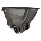 Rubbermaid Commercial Products Tilt Dump Truck, 450 lbs 1/2 Cubic Yard Heavy Load Capacity with Wheels, Black, Trash Recycling Cart for Construction/Commercial/Industrial Transportation