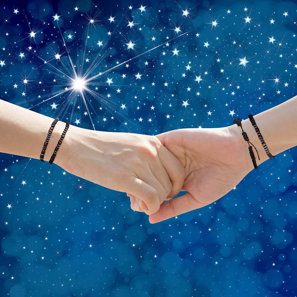 RINTOLER Morse Code Bracelets for Women Men Gifts for Her Best Friend Funny Inspirational Bracelets for Women Adjustable Silk Beaded Wrap Bracelet (Strong and Fearless)