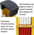 Expandable Metal Barricade, Mobile Parking Barrier Retractable Traffic Fence, Expandable Security Gate for Outdoor Road Garage,Rosso-1.2x8m