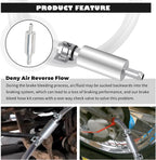 Car Brake Bleeder Hose Kit,Practical Brake Bleed Hose Kit with One Way Check Valve & Clamp for Bleeding Repair,Professional Car Accessories Cars & Motorcycle Brakes Bleeder Kits