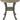Powell Pewter Metal and Rustic Wood Side Table Franklin Dining
