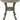 Powell Pewter Metal and Rustic Wood Side Table Franklin Dining
