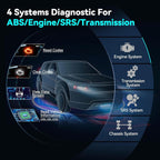 LAUNCH OBD2 Scanner CRP123X Elite, 2025 Lifetime Free WiFi Update scan Tool, FCA SGW, SAS Calibration/Throttle/Brake/BMS/D-P-F/Oil Reset/ABS bleeding, Multi Systems Car Scanner, Battery Test, Auto VIN