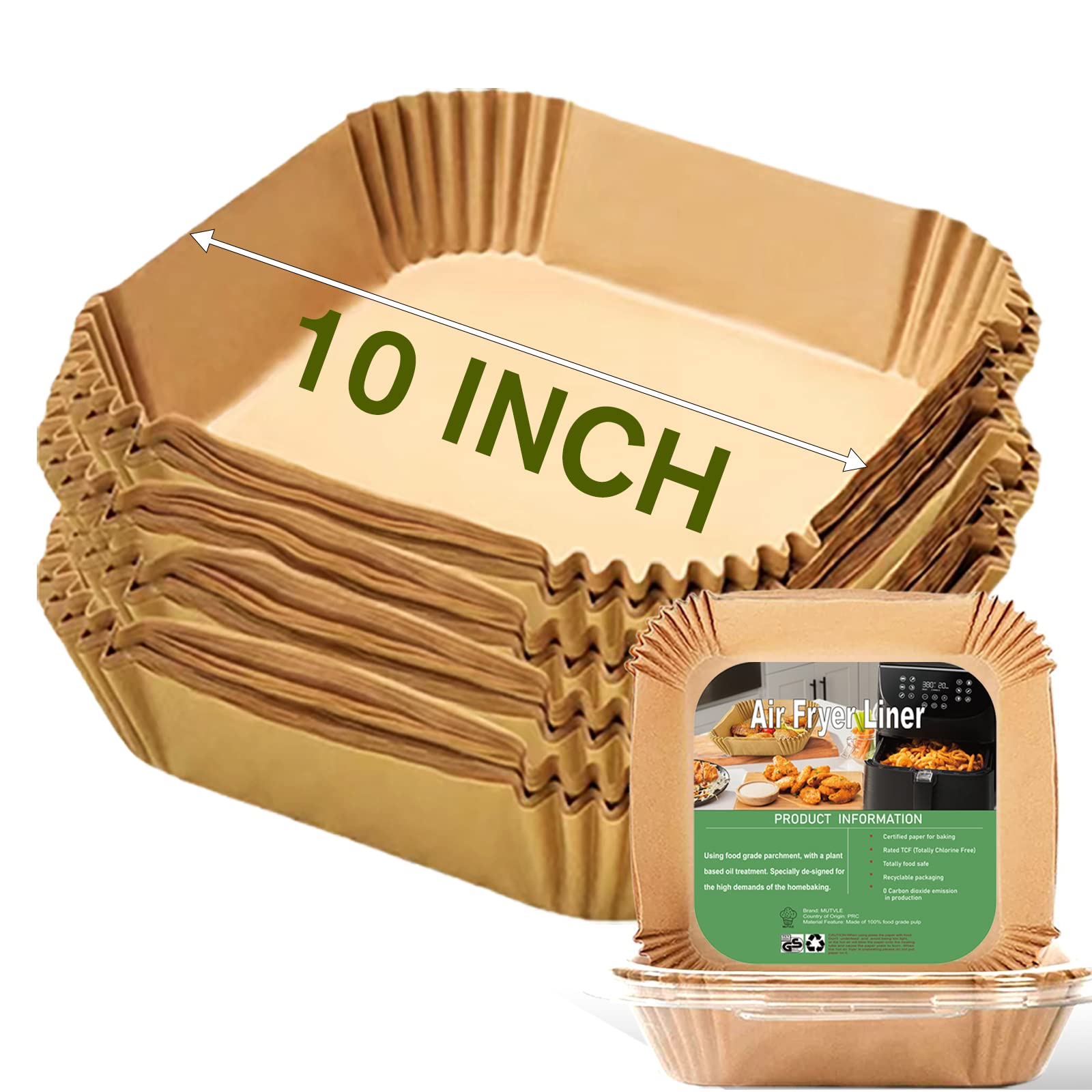 Small Air Fryer Liners for Cosori 2.1qt Air Fryer, Mini Air Fryer Liners Disposable 2 2.1 2.6 3QT, 5.5 Inch Air Fryer Liners