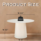 ALOADECOR W17.7 Modern and Contemporary Matte Black Single Round Coffee Table Sturdy Iron Base Elegant Design for Living Room Bedroom and Office Decor