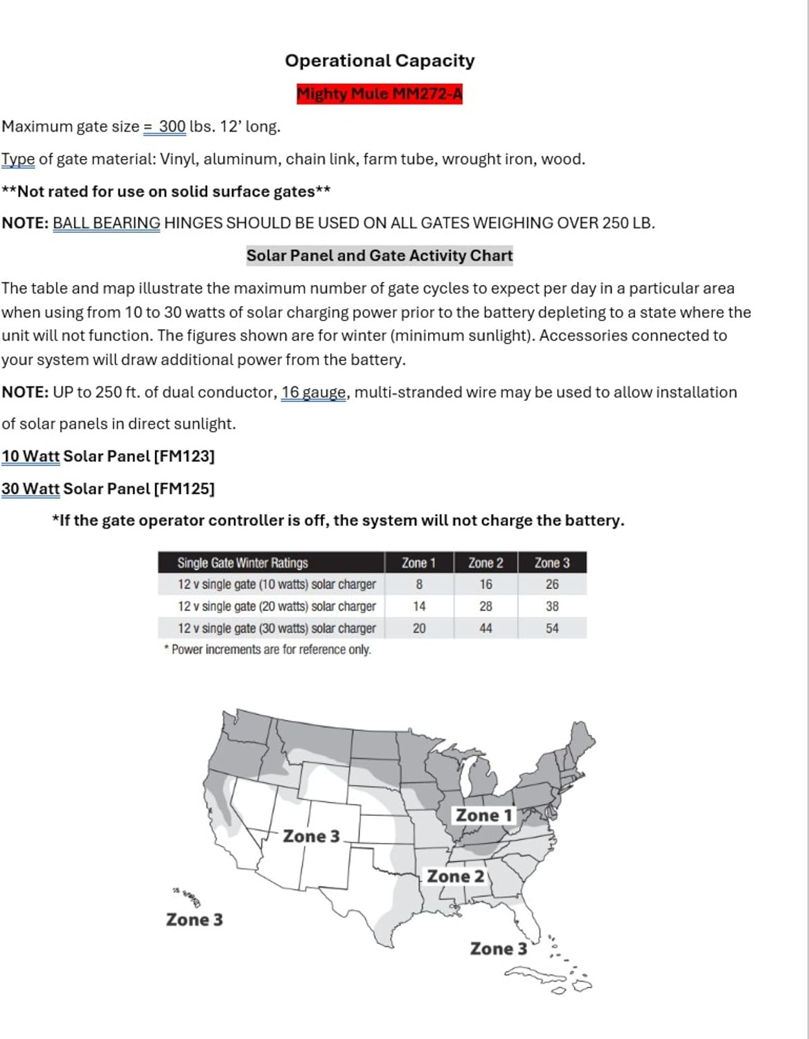 Mighty Mule Gate Opener, Solar Ready, Automatic Gate Opener for Dual Swing Gates up to 300lb or 12ft, with Precision Installation Ruler, Upgraded Kit, MM272-A