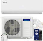 DELLA Vario Series 12000 BTU Mini Split Air Conditioner Work with Alexa with 1 Ton Pre-Charged Heat Pump Ductless Inverter System, 19 SEER2, Cools Up to 550 Sq. Ft,16.4ft Installation Kit Included