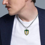 925 Sterling Silver St Michael/St Christopher Pendant Necklace for Men Women Religious Amulets Jewelry Gifts