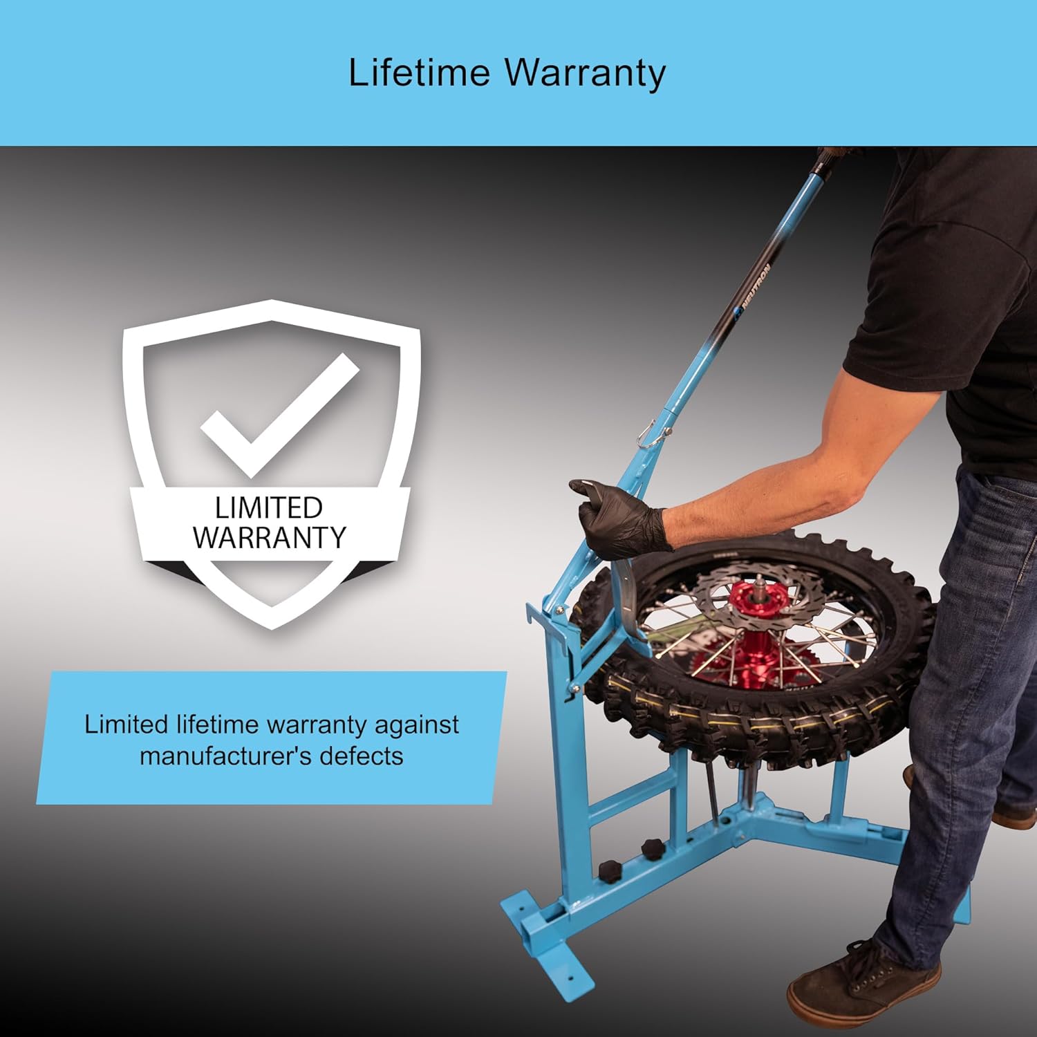 Neutron Speed Pro Dirt Bike and Dual Sport Tire Changer/Bead Breaker/Mousse Changer/Suitable for Tubes