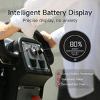 Automatic Walk-Behind Commercial Floor Scrubber, 22" Brush, 33" Squeegee, Lithium Battery, 17 Gal, 27,000 sqft/h, Commercial Hard Floor Cleaning Machines for Tile, Hardwood, Concrete, Vinyl