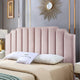 Pink Velvet-king Headboard