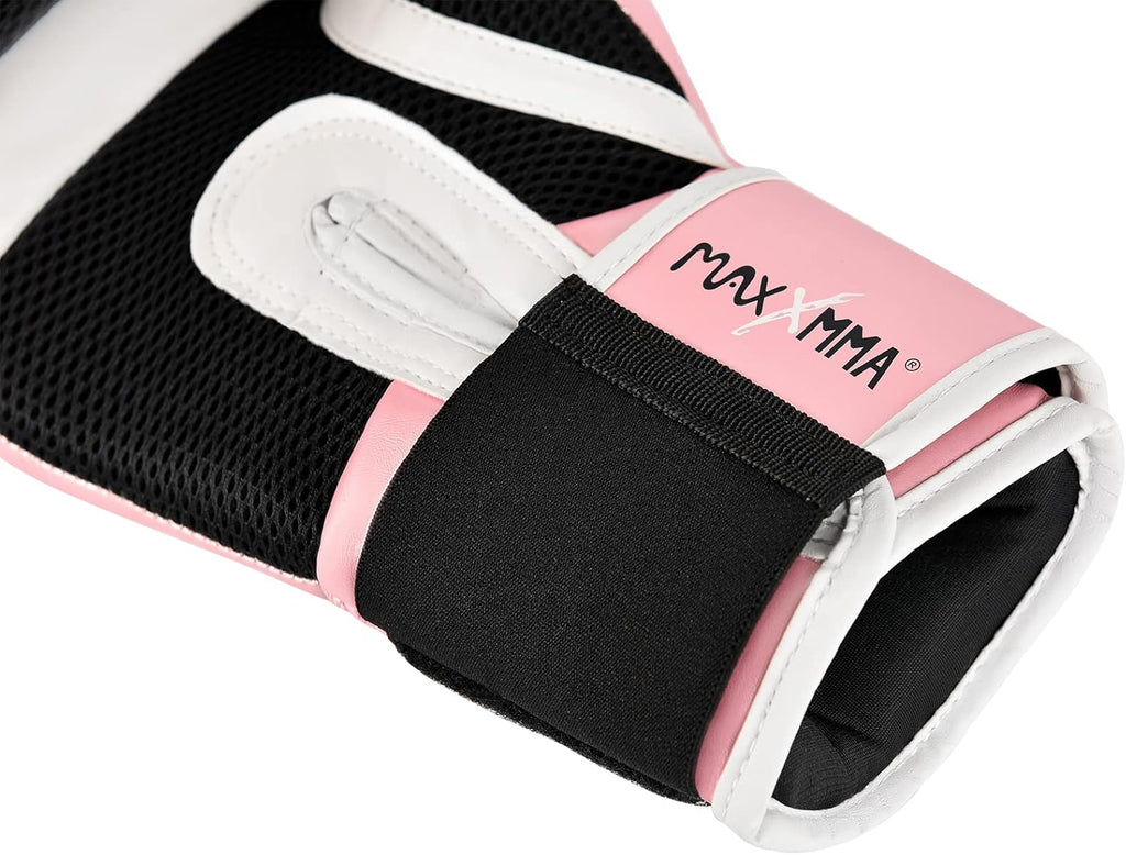 MaxxMMA Pro Style Boxing Gloves for Men & Women, Training Heavy Bag Workout Mitts Muay Thai Sparring Kickboxing Punching Bagwork Fight Gloves