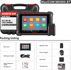 Autel Scanner MaxiCOM MK900BT, 2025 MK900-BT V2.0 Bidirectional Diagnostic Tool, 8in Up of MK900 MX900 MK808S MK808BT MX808S MK808Z, 3000+ Active Tests, 40+ Service, CAN-FD&DOIP, All System, FCA 11 OS