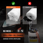 EWK 15L Pneumatic/Manual Oil Extractor Pump, Fluid Evacuator for Oil Change, Large Capacity Vacuum Evacuation Tool for Cars Trucks and Agricultural Machinery