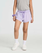 Real Essentials 4er-Pack Mädchen Schmetterlings-Shorts Fließende Teenager Tanz Sportliche Kinder Skorts Röcke Tennis Cheer Preppy Activewear Laufen Jugend Workout Sommer Futter, 4-5