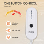 Coperta Elettrica Riscaldata Plaid con 5 Livelli di Riscaldamento e Spegnimento Automatico dopo 4 Ore, Plaid Riscaldato 50"x60" con Certificazione ETL e FCC per Casa e Ufficio, Lavabile in Lavatrice, Grigio Scuro