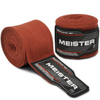 Meister Adult 180" Semi-Elastic Hand Wraps for MMA & Boxing (Pair)