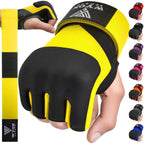 WYOX Gel Boxing Hand Wraps Inner Gloves for Men & Women, 80cm Quick Wrist Straps, Padded Knuckle Protection for Muay Thai Kickboxing, Hand Wraps for Boxing & Martial Arts