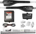 Mighty Mule Gate Opener, Solar Ready, Automatic Gate Opener for Dual Swing Gates up to 300lb or 12ft, with Precision Installation Ruler, Upgraded Kit, MM272-A