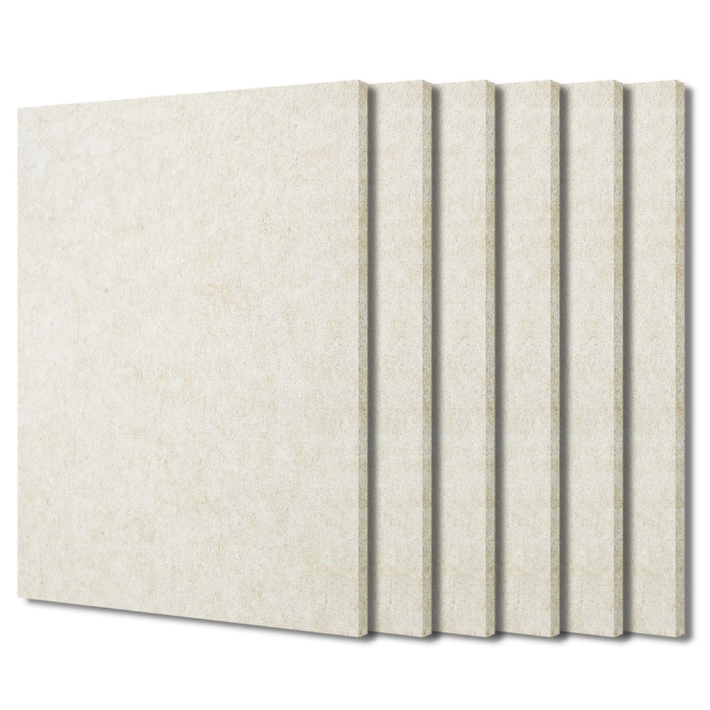 BXI Sound Absorber - 31.5 X 23.6 X 3/8 Inches 6 Pack High Density Acoustic Absorption Panel, Sound Absorbing Panels Reduce Echo Reverb, Tackable Acoustic Panels for Wall and Ceiling Acoustic Treatment